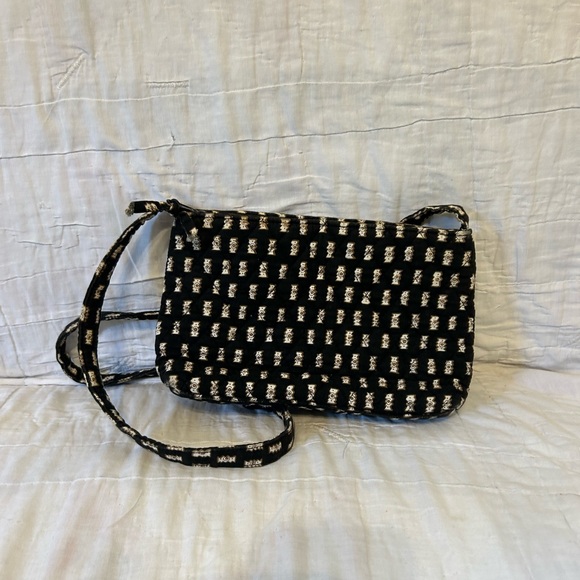 Vera Bradley Black And Brown Safari Small Shoulder Bag - Picture 2 of 4